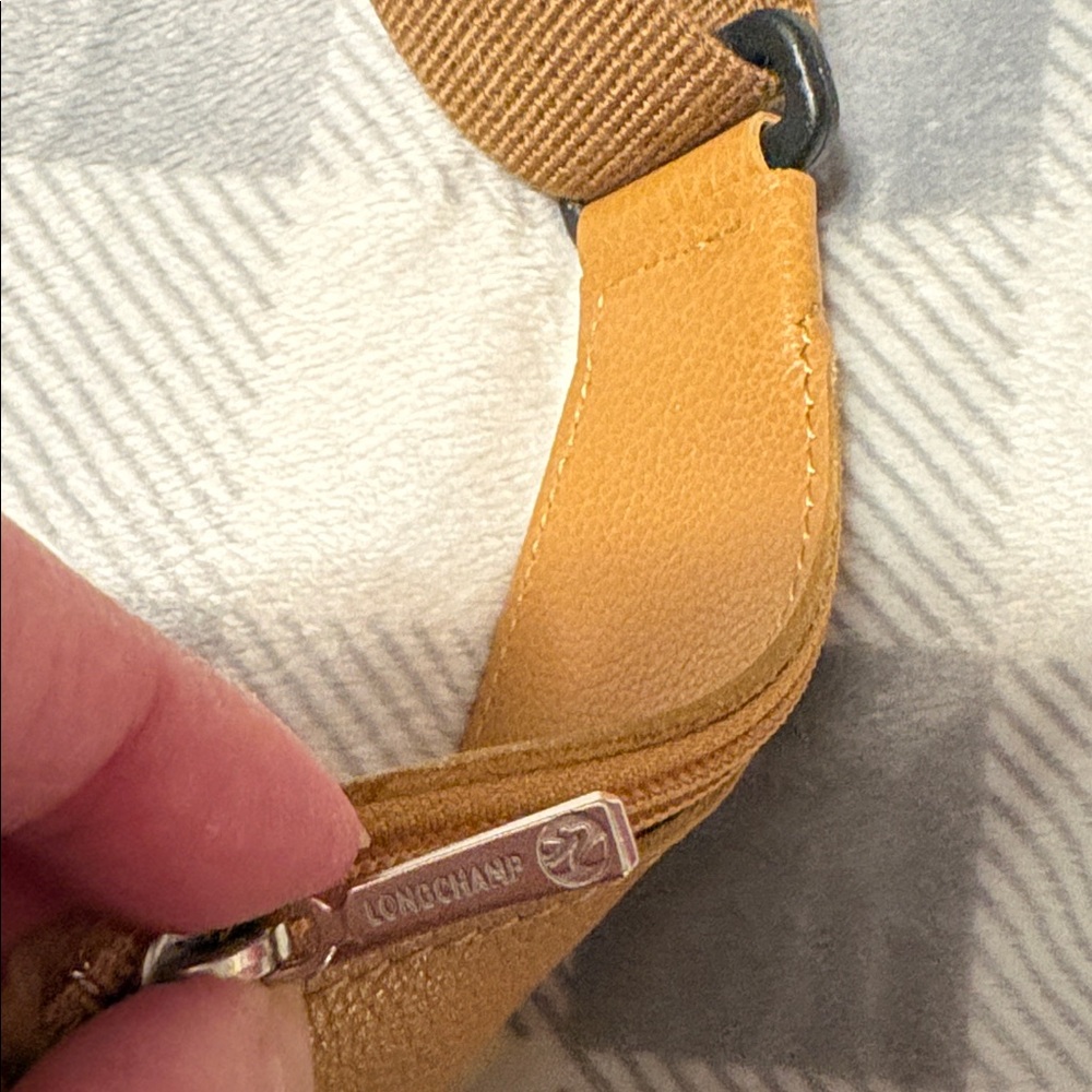 Longchamp Le Foulonné Belt Bag in caramel cowhide leather. - Picture 3 of 12